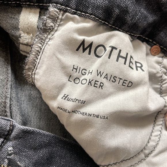 MOTHER high waisted looker gray jeans - Picture 4 of 7